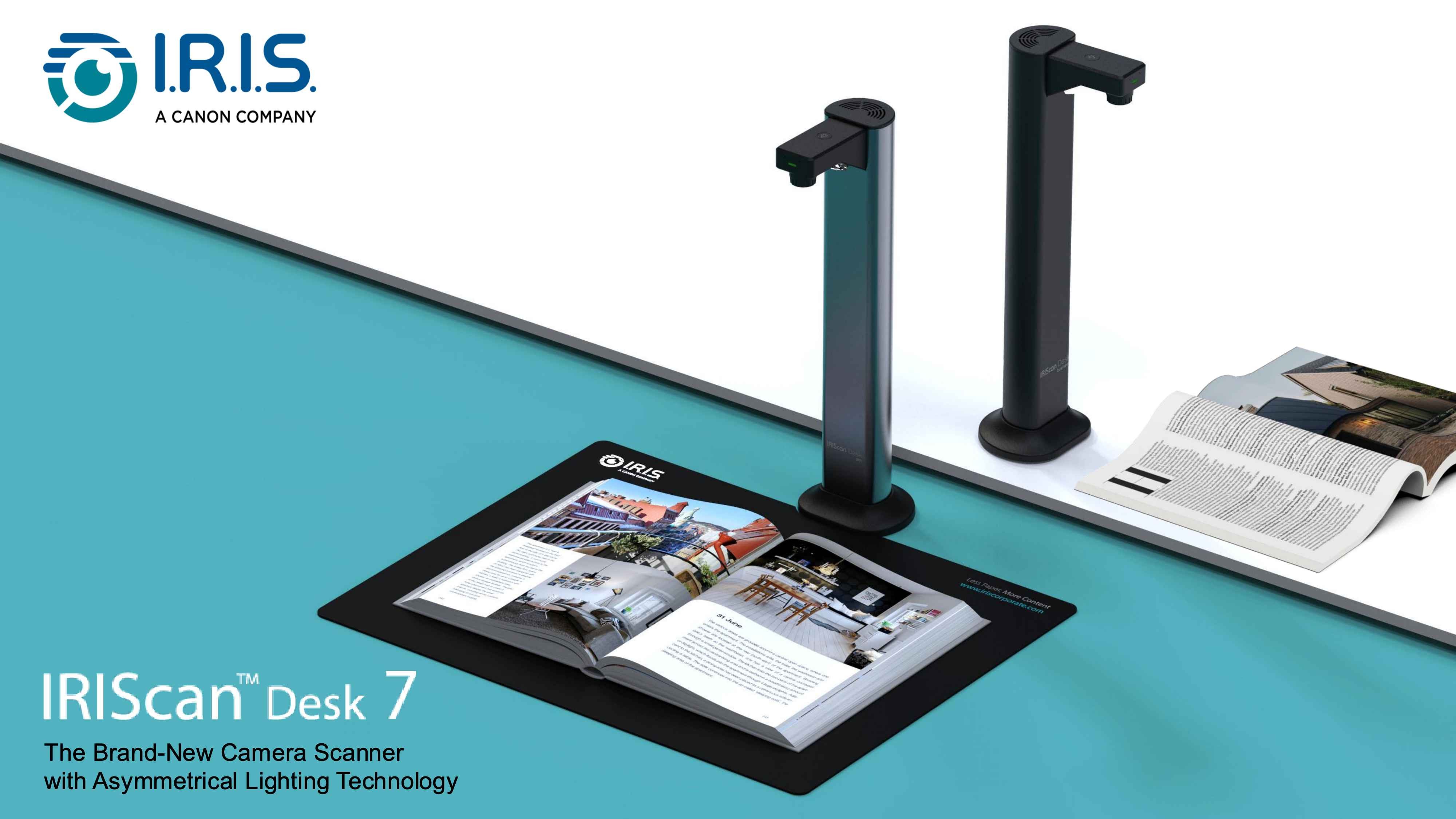 IRIScan Desk 7 Pro - Overhead Document Scanner (18 MP | 600 DPI)